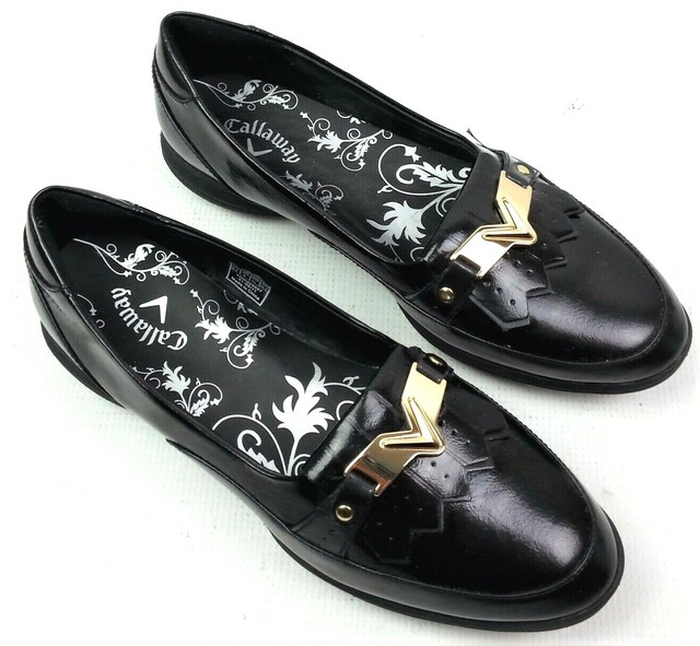 Callaway Koko Golf Shoes Womens 9.5 Fits 8.5 to 9 Black Leather