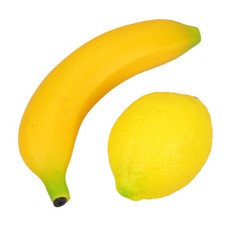 2PCS Percussion Fruit Shaker Lemon Banana Musical Instrument for Children