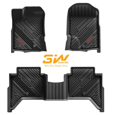 Car Floor Mats for 2019 Ford Ranger Lariat Crew Cab Pickup 4-Door