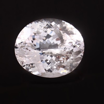 Natural Marvelous Ceylon White Sapphire Oval Cut Loose Gemstone 34x29x17 MM