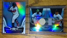 2010 Bowman Sterling Black/25 Jason Heyward Giancarlo Stanton RC & Ronald Acuna 