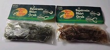 Bass Pro Shops 2pks Fishing Bait Squirmin Skirt Grubs W/ Salt 4" Dbl PACKS BA50