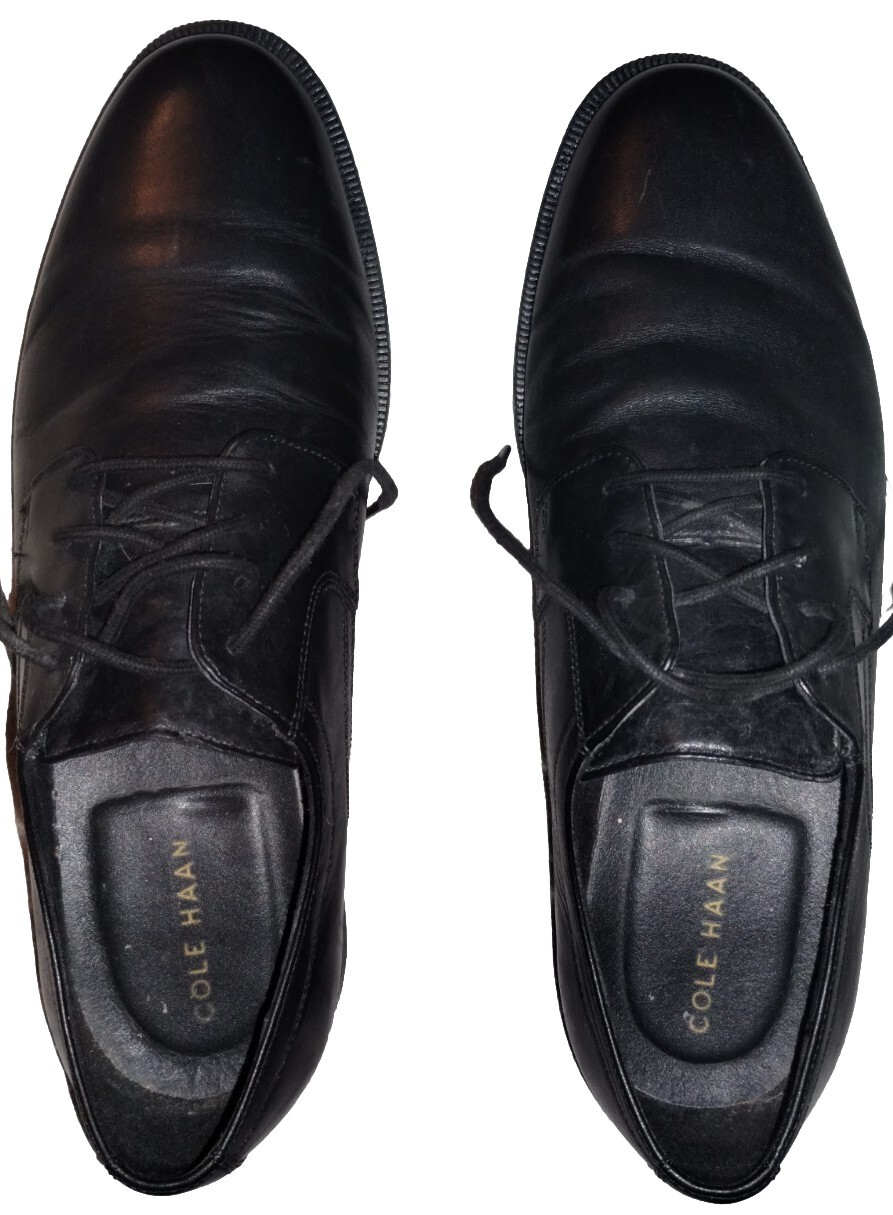 SAOLA Oxford uomo Cole Haan punta liscia nero taglia 10M