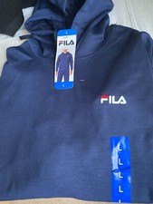 NWT FILA Men  s Performance Hoodie FILA Color BLUE Size LARGE