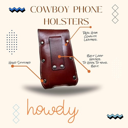 7" COWBOYS PRAYER WESTERN POUCH BELT LOOP HOLSTER CELL PHONE CASE UNIVERSAL SIZE - Picture 21 of 22