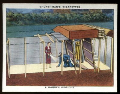 Tabakkarte, Kirchenmann, Luftschutzvorsorge, 1938, Gartenausgrabung, #10