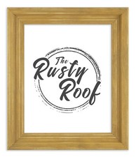 Distressed Cimarron - Honey Stain Picture Frame - Solid Wood