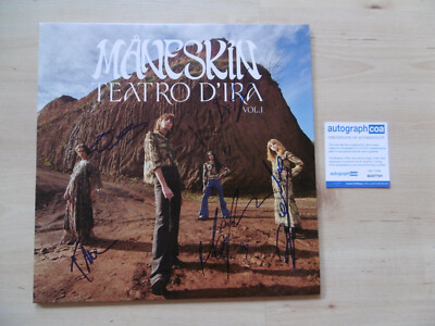 Maneskin Original Autographs Signed LP Cover ''Teatro D'ira - Vol. 1'' Vinyl ACOA