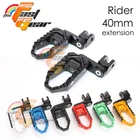 CNC 40mm Rider Front TRC Foot Pegs For Kawasaki Versys 650 06-12 07 08 09 10