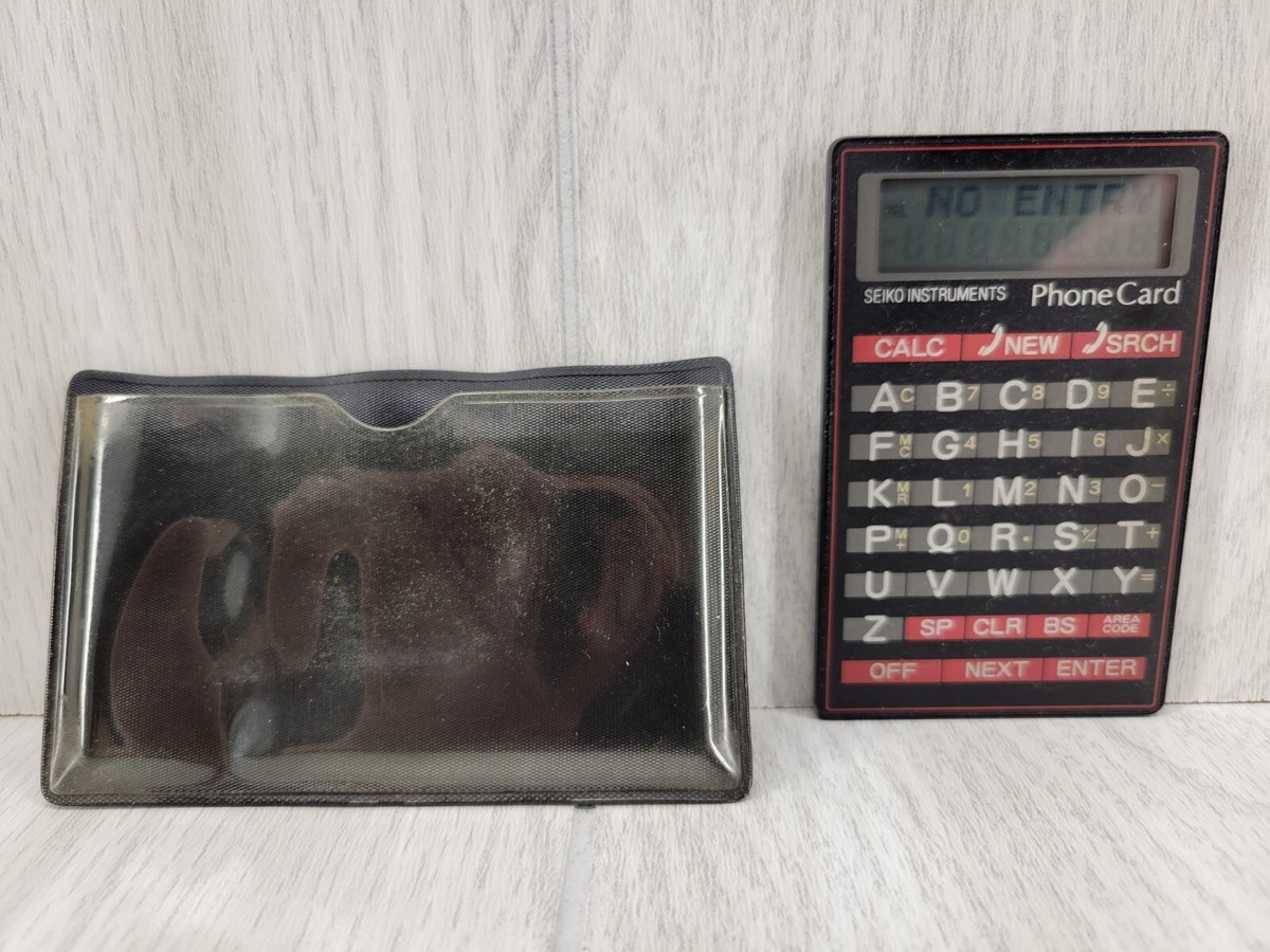 Vintage Seiko DF-210 Phone Card Plus Telephone Number Storage