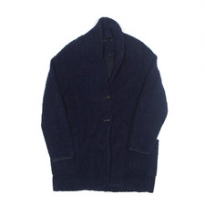 Seventy Womens Overcoat Jacket Blue M