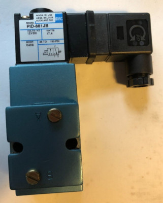 Mac PID-881JB Magnetventil 12V DC MAPEX 460004-A Verteilermontage