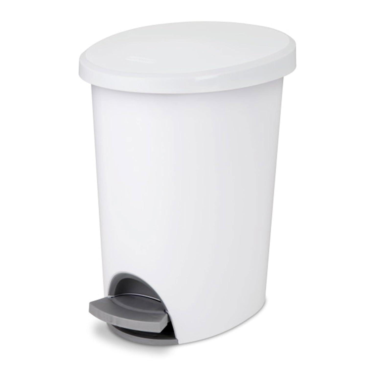 2.6 Gal Ultra Stepon Wastebasket with Lid, Ideal for the Bathroom, Bedroom or Ho