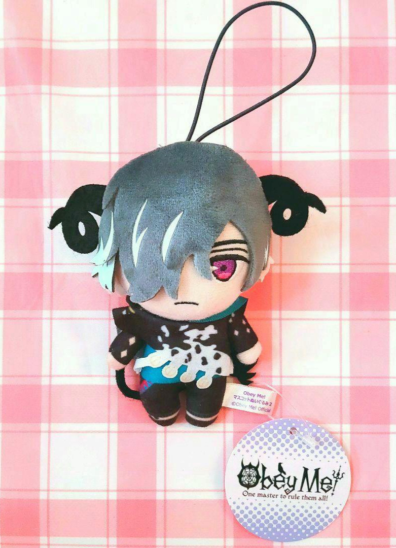 Obey Me! Belphegor Mascot Plush Doll NAMCO Limited edition 10cm