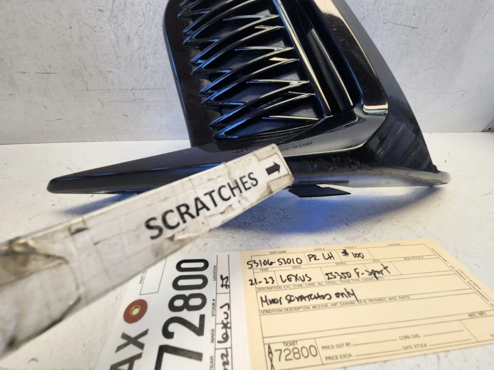 2021 2022 2023 LEXUS IS300 F SPORT LUZ ANTINIEBLA IZQUIERDA TAPA OEM AX72800 Foto 3 de 4