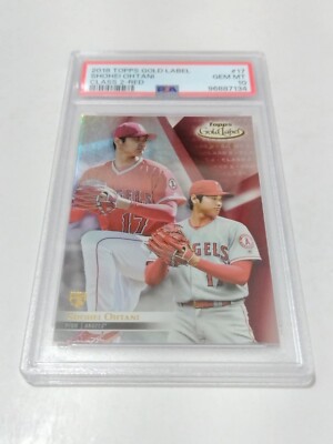 2018 TOPPS GOLD LABEL CLASS 2 RED RC SHOHEI OHTANI 17/50 JERSEY