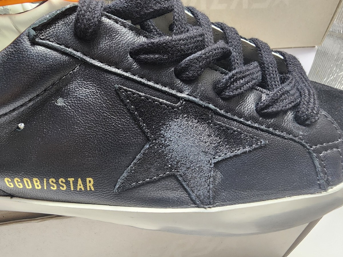 Golden goose 39 Women Superstar Classic Sneaker Leather Star Black 
