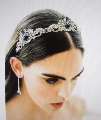 BRILLIANCE BRIDAL CROWN By Maria Elena Headpieces New