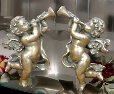 Engel Set Wandfigur Engelfigur Barock Putte Wandengel Skulptur Figur Antik Stil - Bild 1 von 4