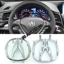 4.6x4.5cm Acura MDX ZDX RDX TSX Buckle Car Steering Wheel Center Emblem Sticker