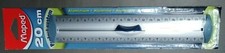 MAPED ALUMINIUM 200mm QUALITY RULER, WITH ERGONOMIC GRIP AND SAFETY EDGES.