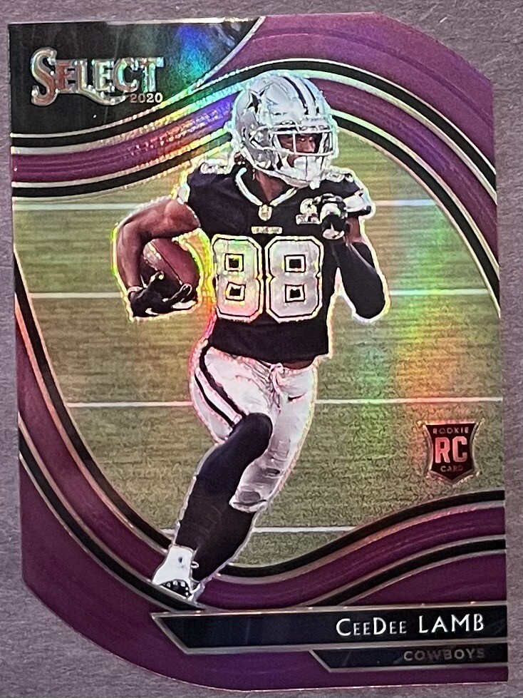 2020 Ceedee Lamb Select Field Level Rookie Purple Die-cut Prizm #357 SP Cowboys