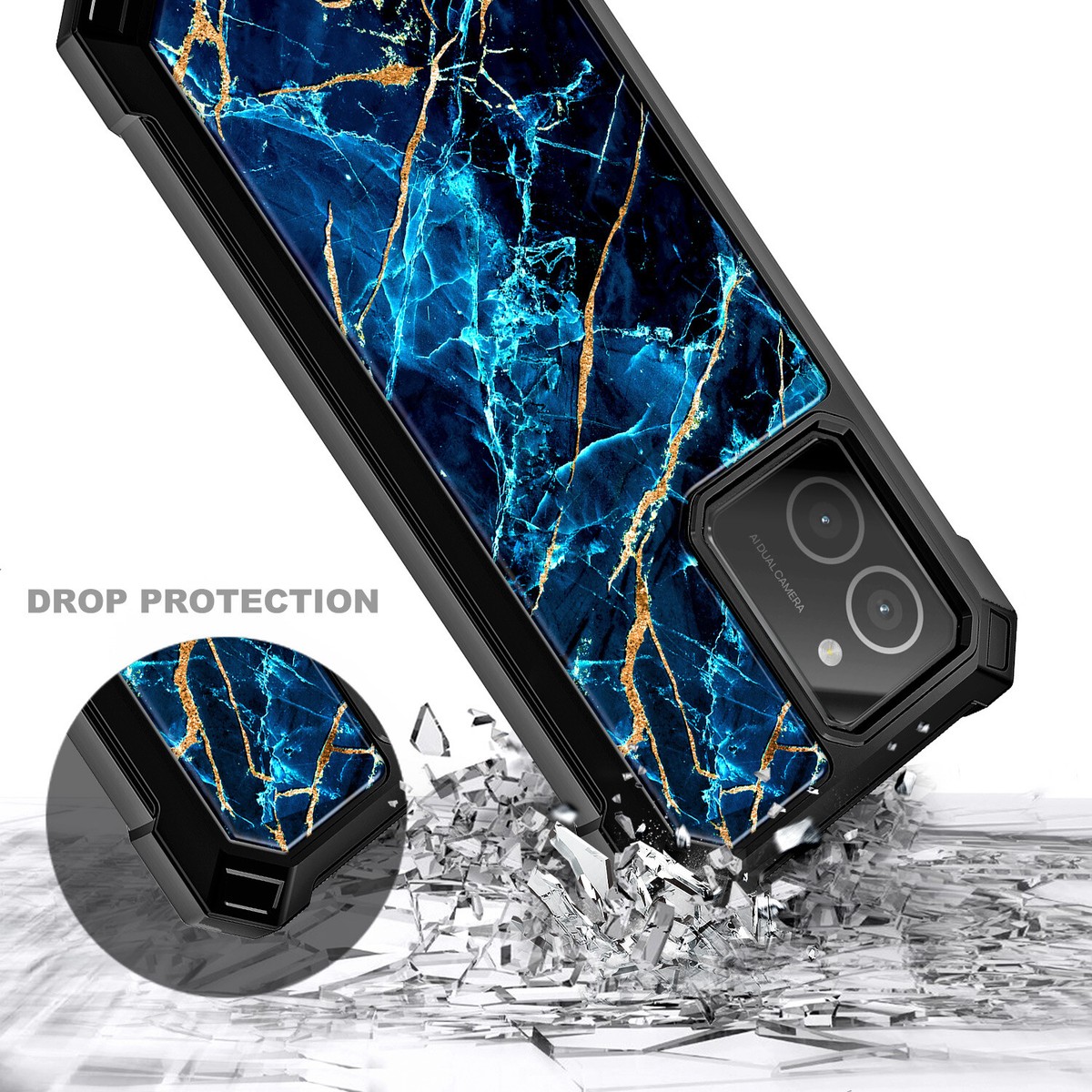 Ailiber Handyhülle Für HMD Vibe N159V – Stoßfest Mit Displayschutzfolie, Rot