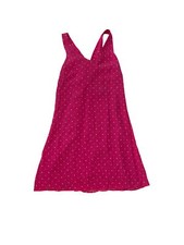 NWT Loft Petites Pink Polka Dot Sleeveless Dress Crossback Design SP 1767