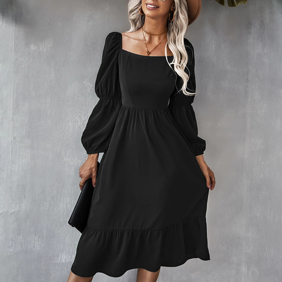 Open back cheap casual dress
