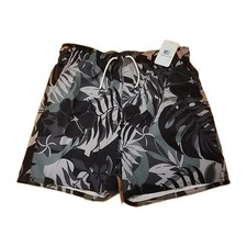 NWT Laguna Swim Trunks Mens Sz L The Volley Lined Drawstring Pockets 6" Floral