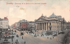BELGIUM BRUSSELS PANORAMA OF THE STOCK EXCHANGE AND BOULEVARD ANSPACH