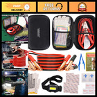 Emergency Car Kit with Jumper Cables, First Aid Supplies, Roadside Assistance