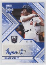 2018 Panini Elite Extra Edition Blue 3/25 Ryan Spikes #15U-RS Auto hg6