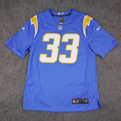Los Angeles Chargers Football Jersey Mens Large Blue NFL Nike Derwin James Jr 33