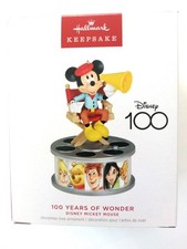 HALLMARK 2023 DISNEY, MICKEY, 100 YEARS OF WONDER, ORNAMENT, NEW IN BOX