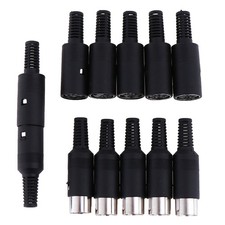 DIN Plug Socket Connector 3/4/5/6/7/8 PIN Male/Female Chassis Cable Mount wi
