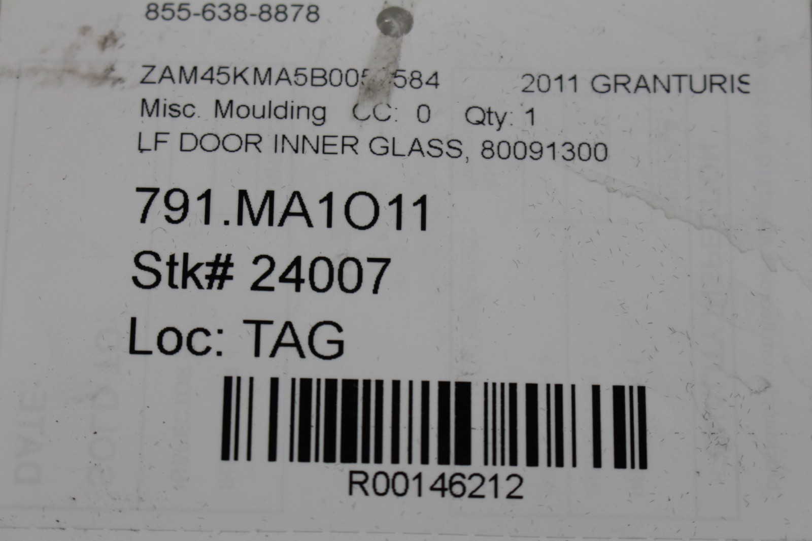 Maserati GranTurismo Left Door P/N 80091300