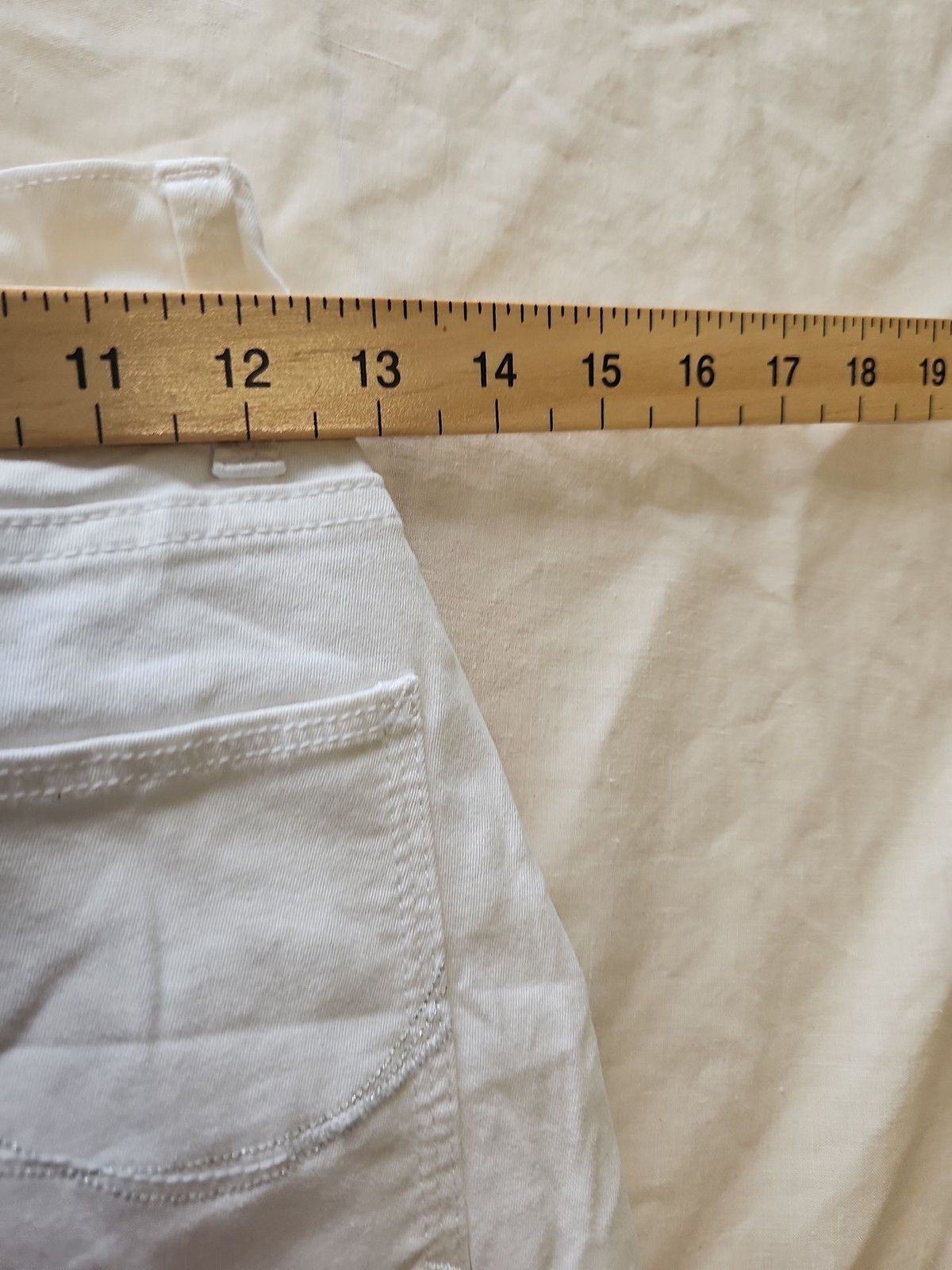Lee Modern Series White Mid-Rise Capri Trousers with Button Detail Uk6 CC953 image 6