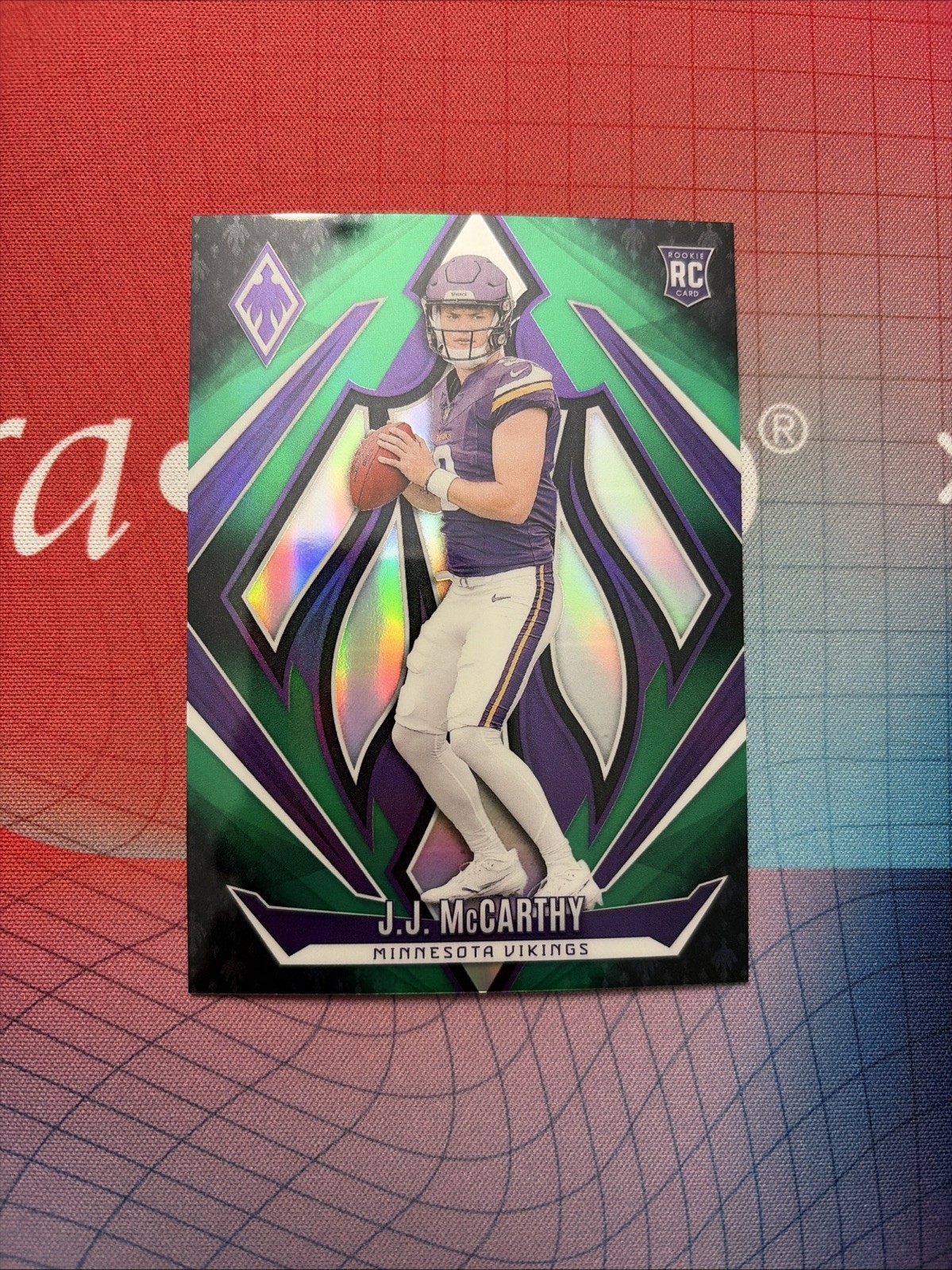 2024 JJ McCarthy Phoenix Green Fade /199 (#185) RC