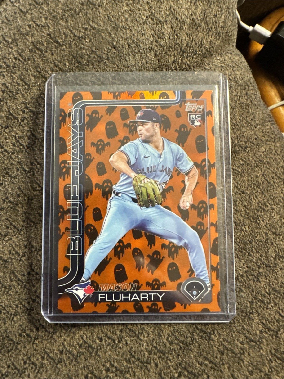 2025 Topps Update Series - Mason Fluharty #US138 Jack-O'-Lantern Foil (RC)