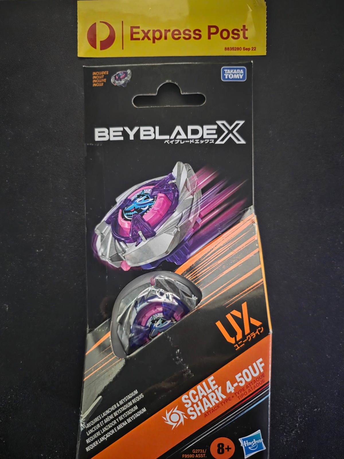 Beyblade X SCALE SHARK 4-50UF Hasbro Booster Pack - Express Post