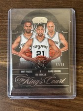 2024 Panini Silhouette Tim Duncan Tony Parker Manu Ginobili The Kings Court /99