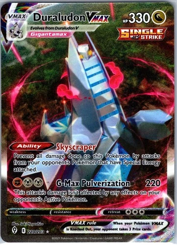 Duraludon VMAX (Alternate Art Secret) 220/203 SWSH07: Evolving Skies Holo NM
