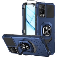 for BLU View 5 Pro Phone Case with Tempered Glass Screen Protector,Dual Layer...