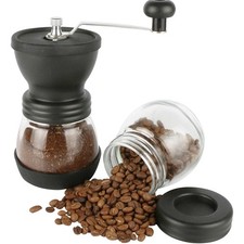 Hand Coffee Grinder with Ceramic Burrs&Stainless Steel Handle,Manual Coffee Mill
