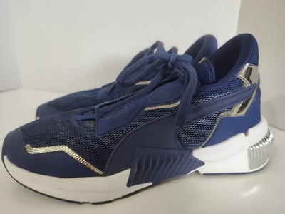 Puma Provoke XT Women s 8 Puma Navy / Silver Shoes - Hoka Insoles