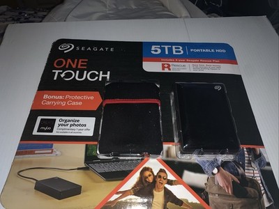 Seagate One Touch 5 TB Portable HDD with Bonus Protective Carrying Case