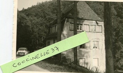 PHOTO OF DS Citroën motor vehicle near a mill in the forest
