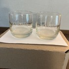 JACK DANIEL'S OLD NO.7 BRAND WHISKEY BARWARE SET OF 2 CLEAR GLASS TUMBLERS — photo 1