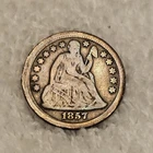 FAST🚚⚡️FREE🔥NICE 👀🔥1857 Seated Liberty Dime 90% Silver
